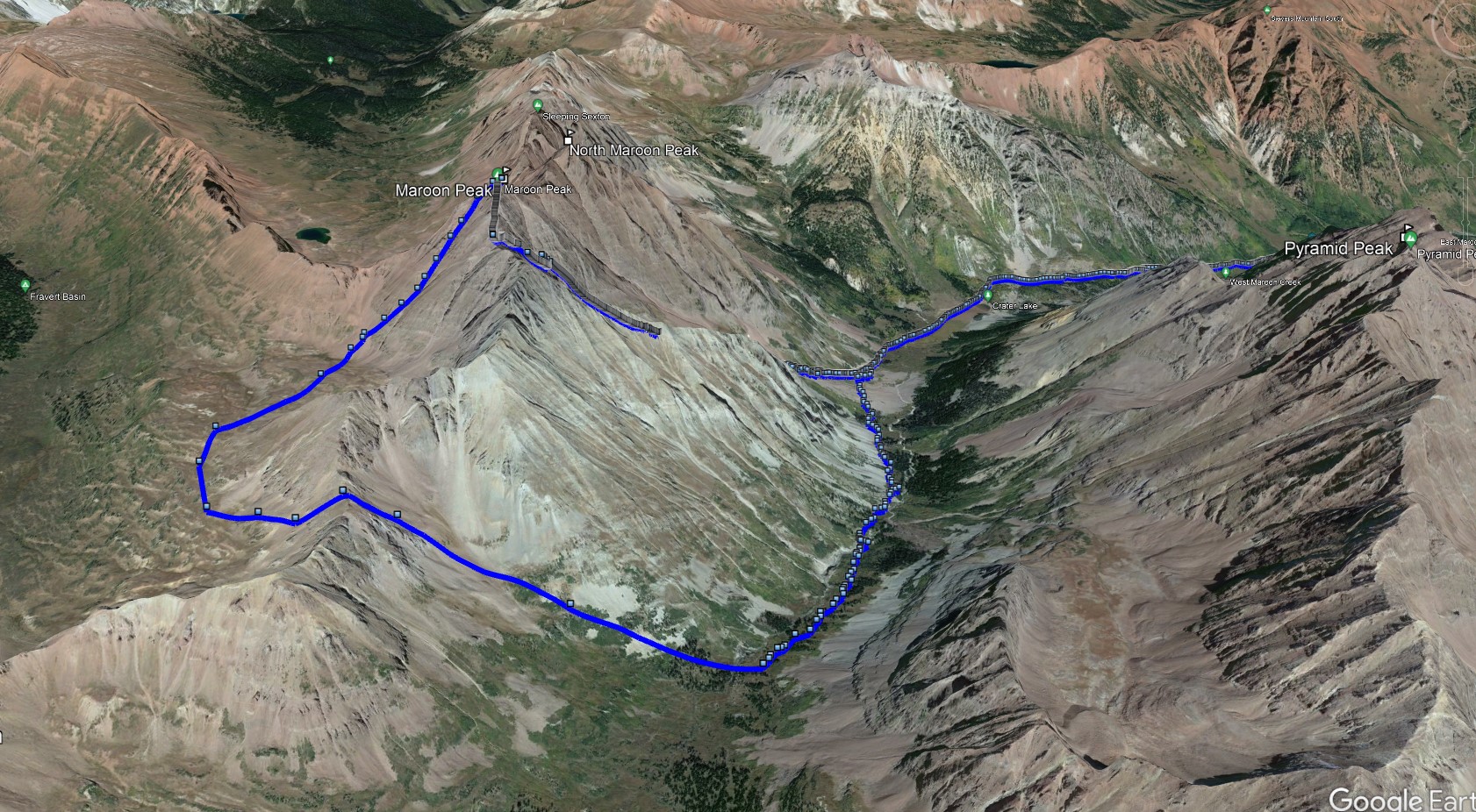 Maroon sw couloir