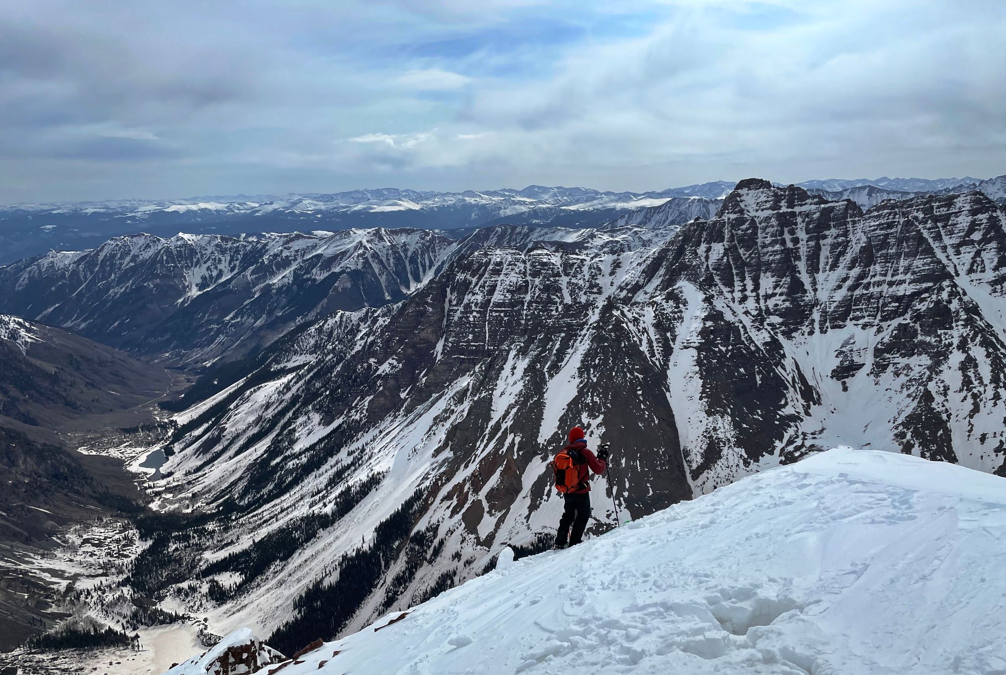 North maroon north face ski 21