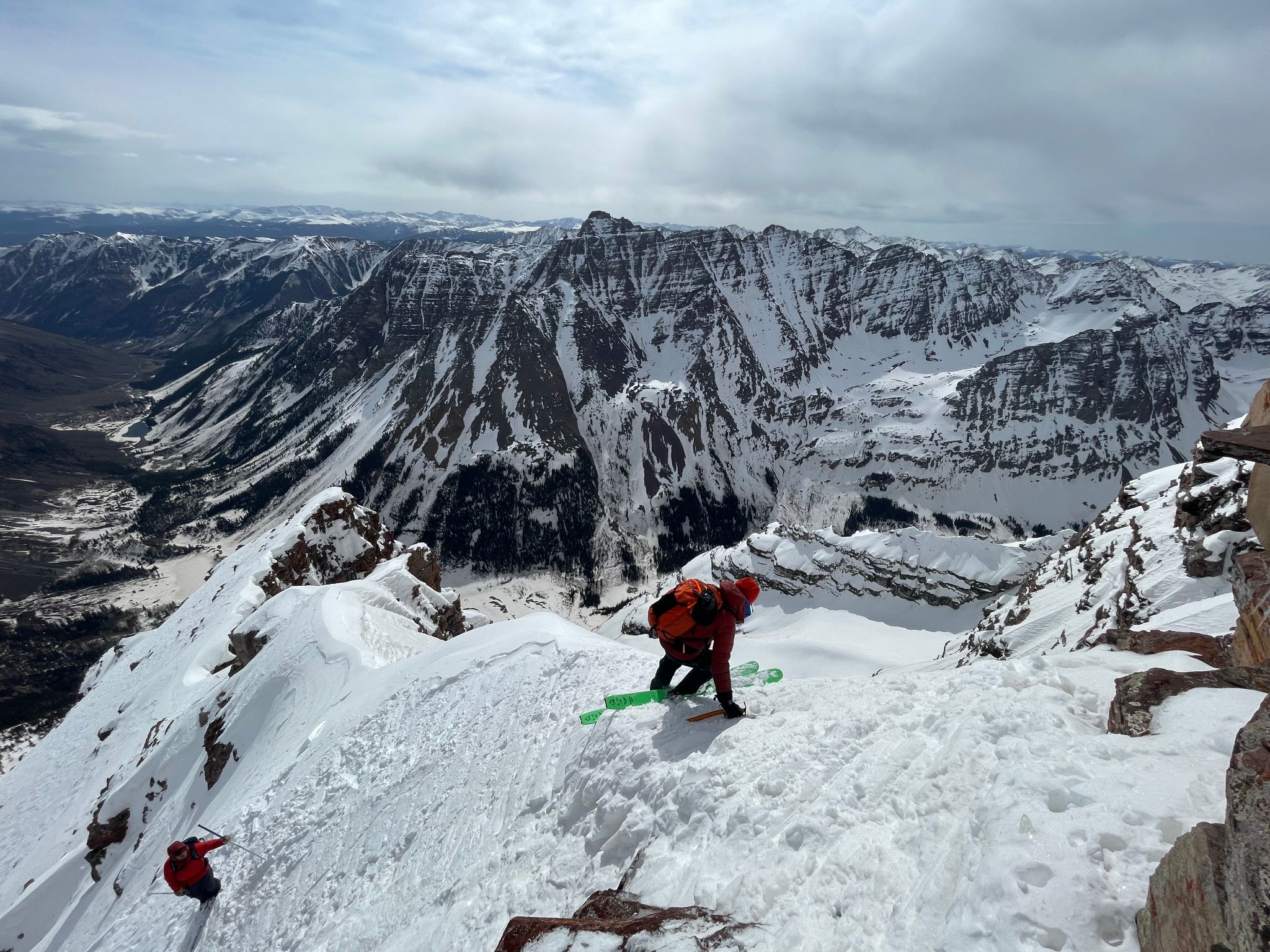 North maroon north face ski 22