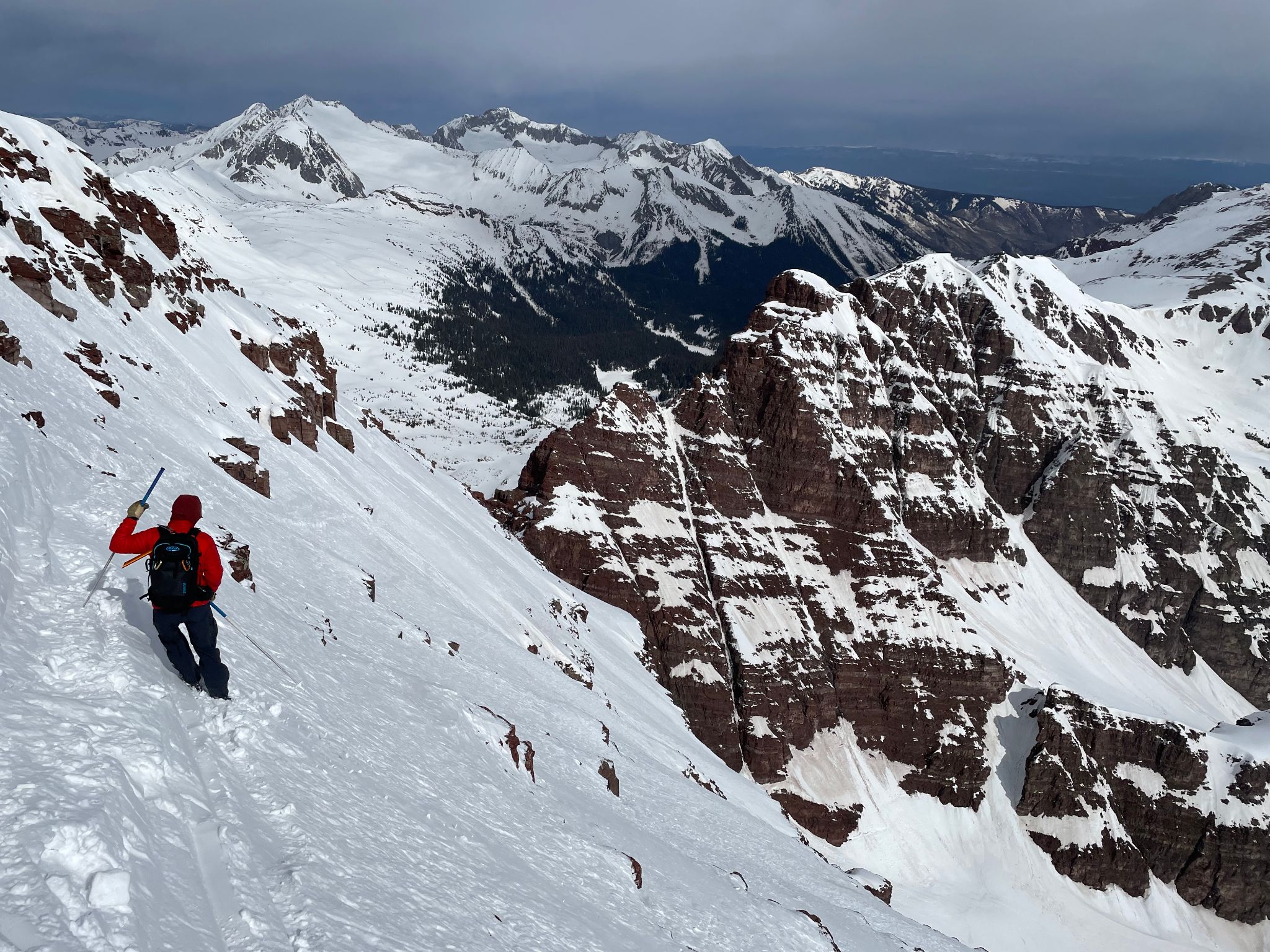 North maroon north face ski 26