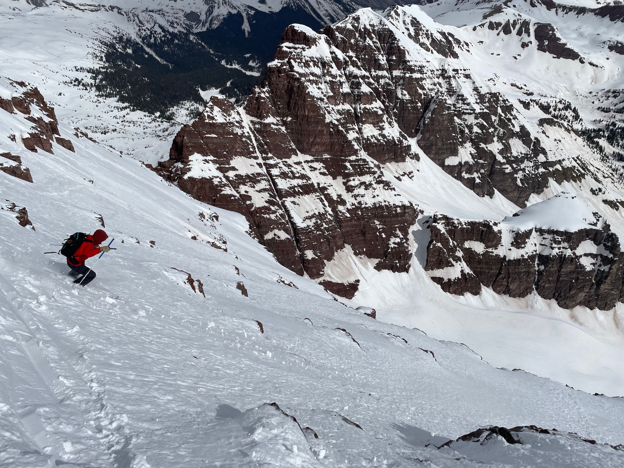 North maroon north face ski 27