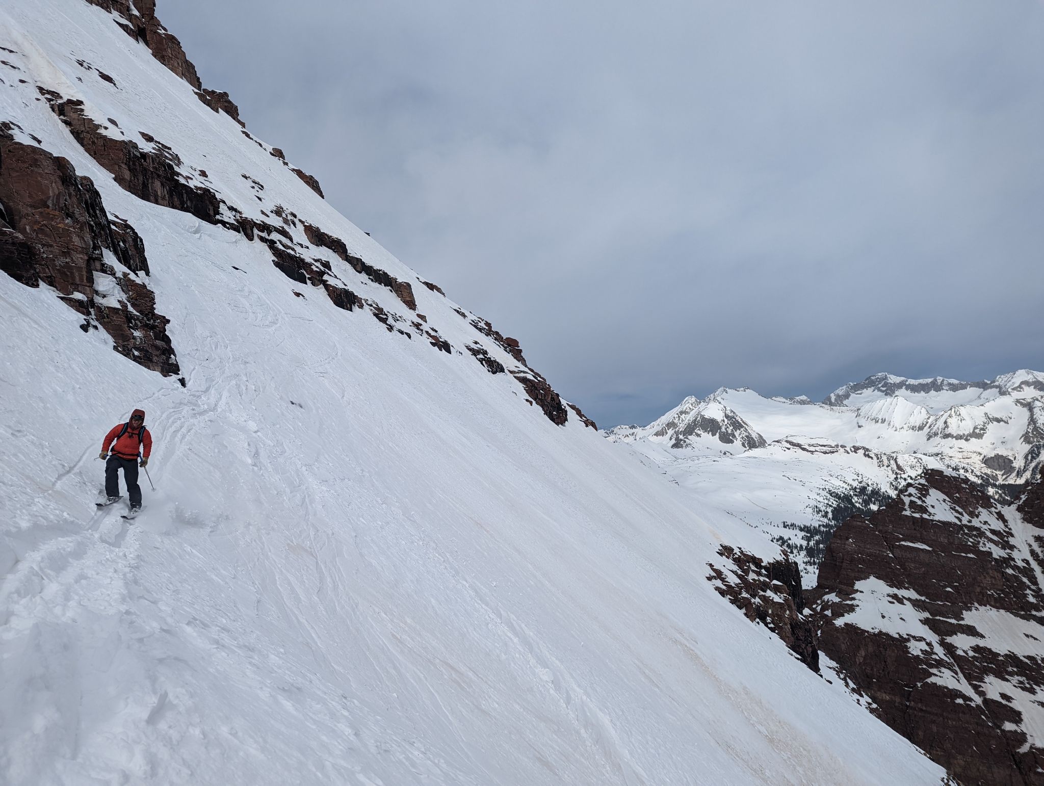 North maroon north face ski 28