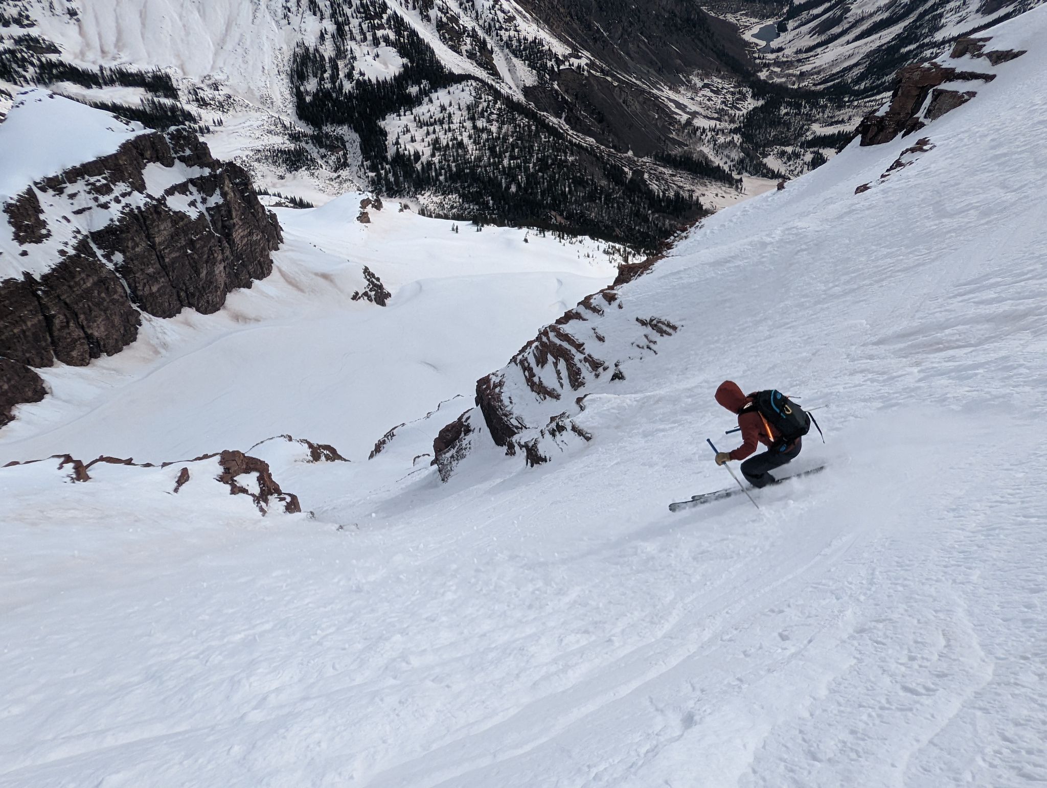 North maroon north face ski 30