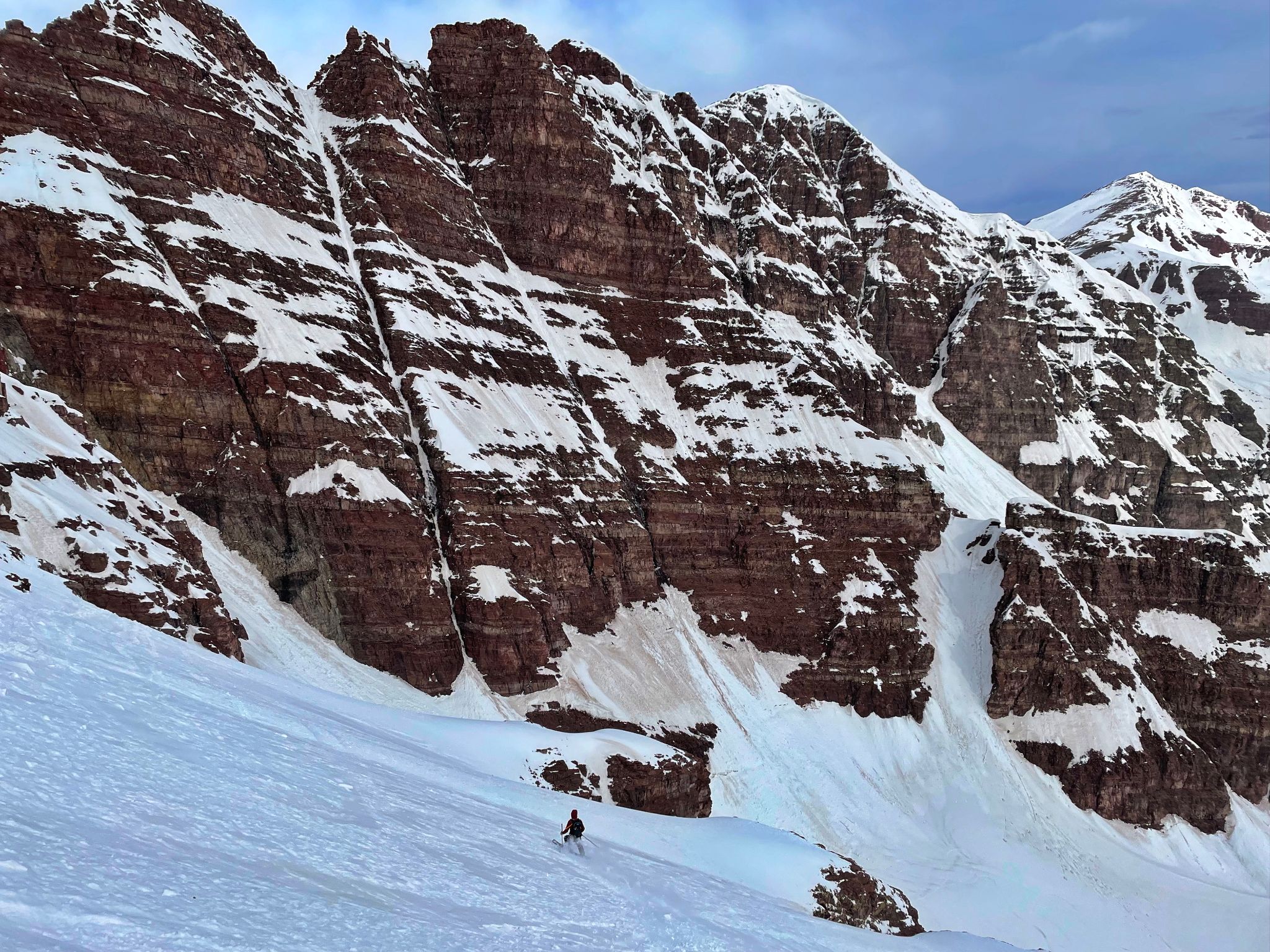 North maroon north face ski 34