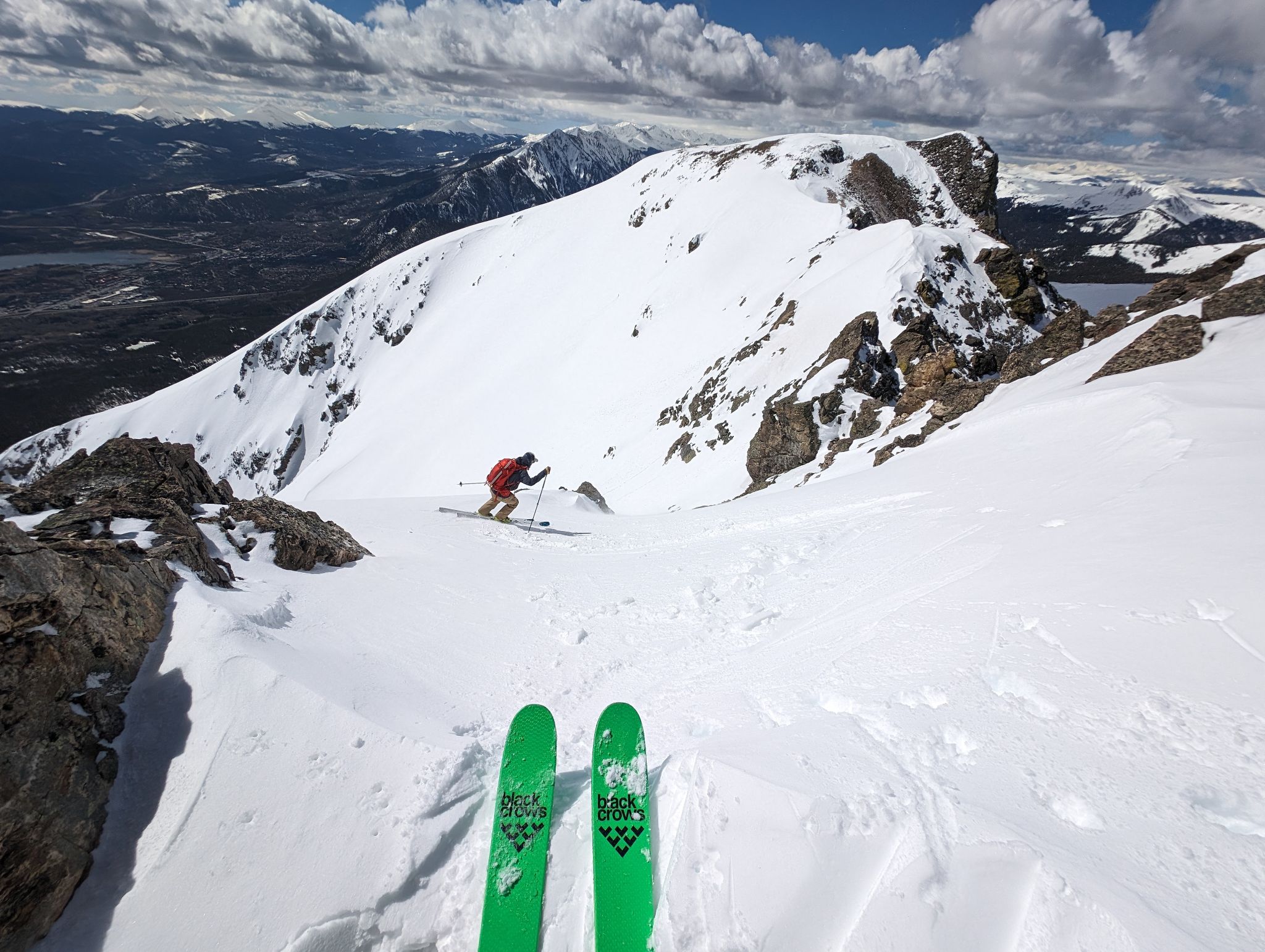 Skiing in Buffalo Mountain's Caldera