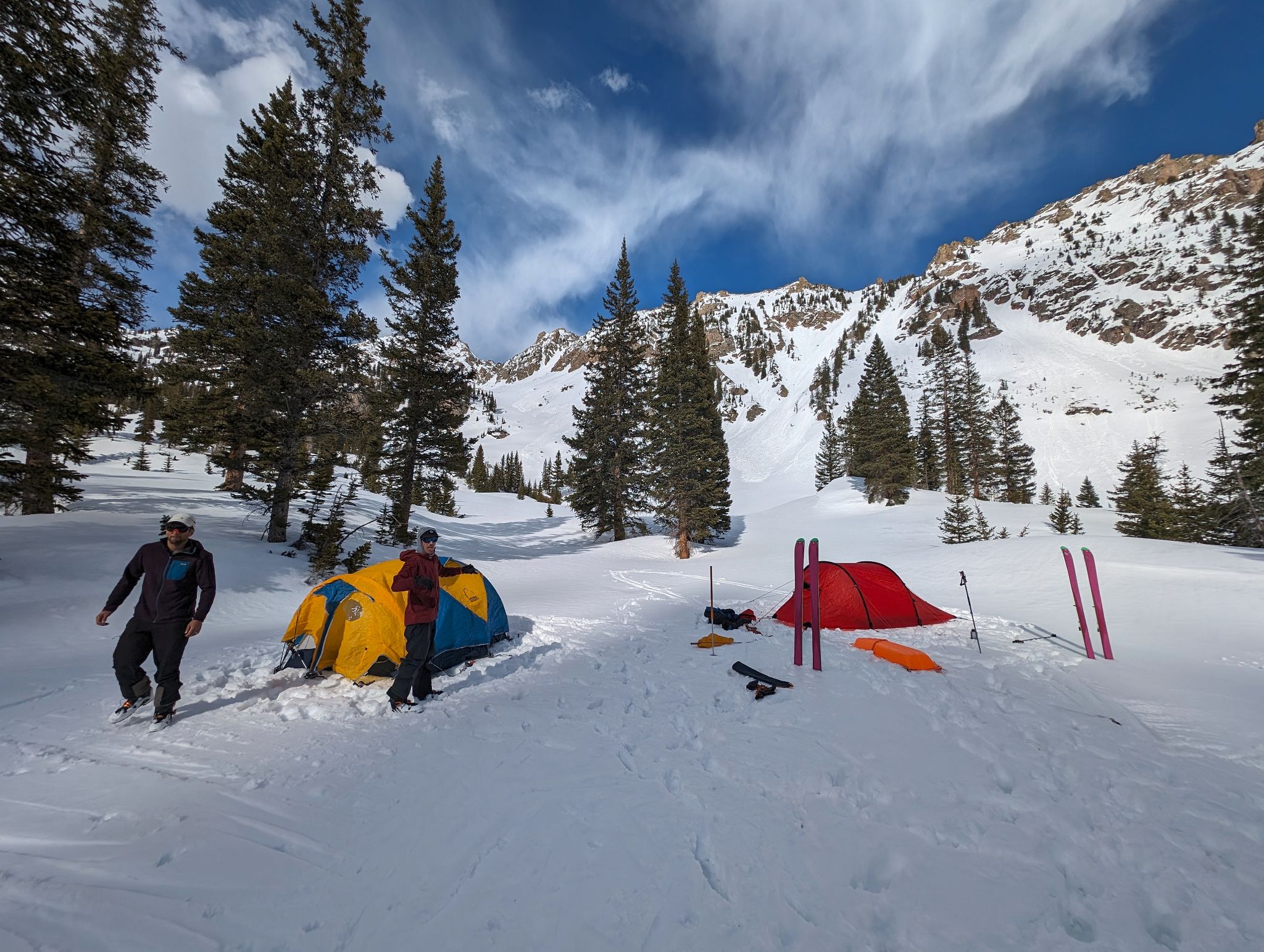Booth pass skiing approach1 05c