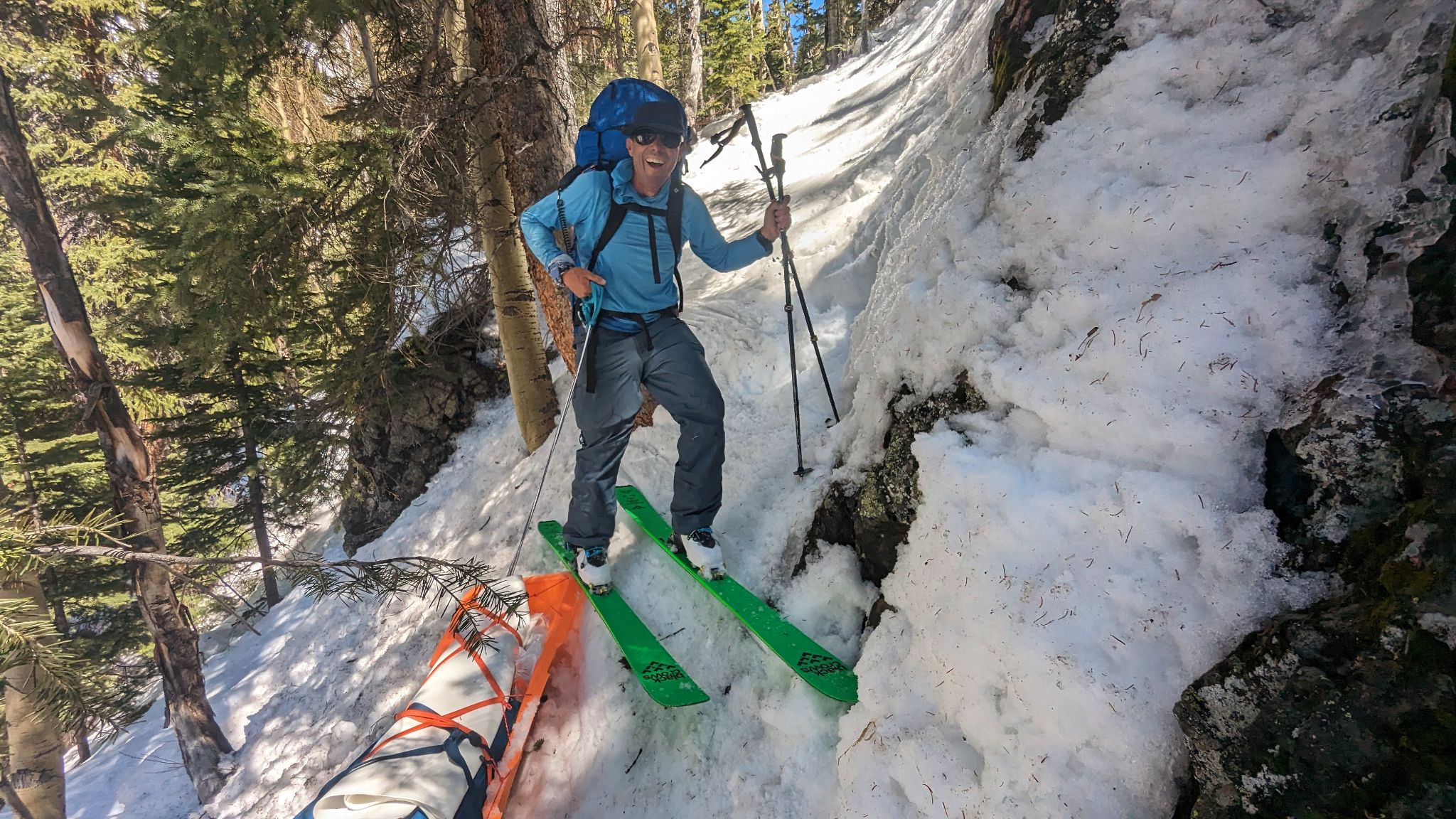 Booth pass skiing approach1 09