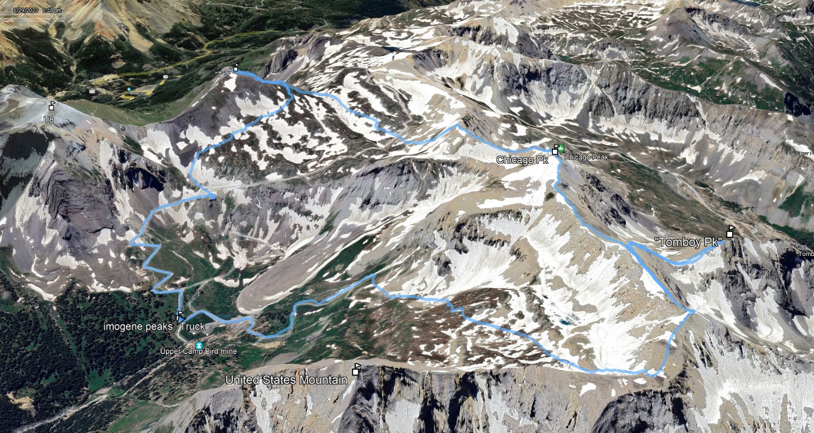 Imogene pass peaks 01