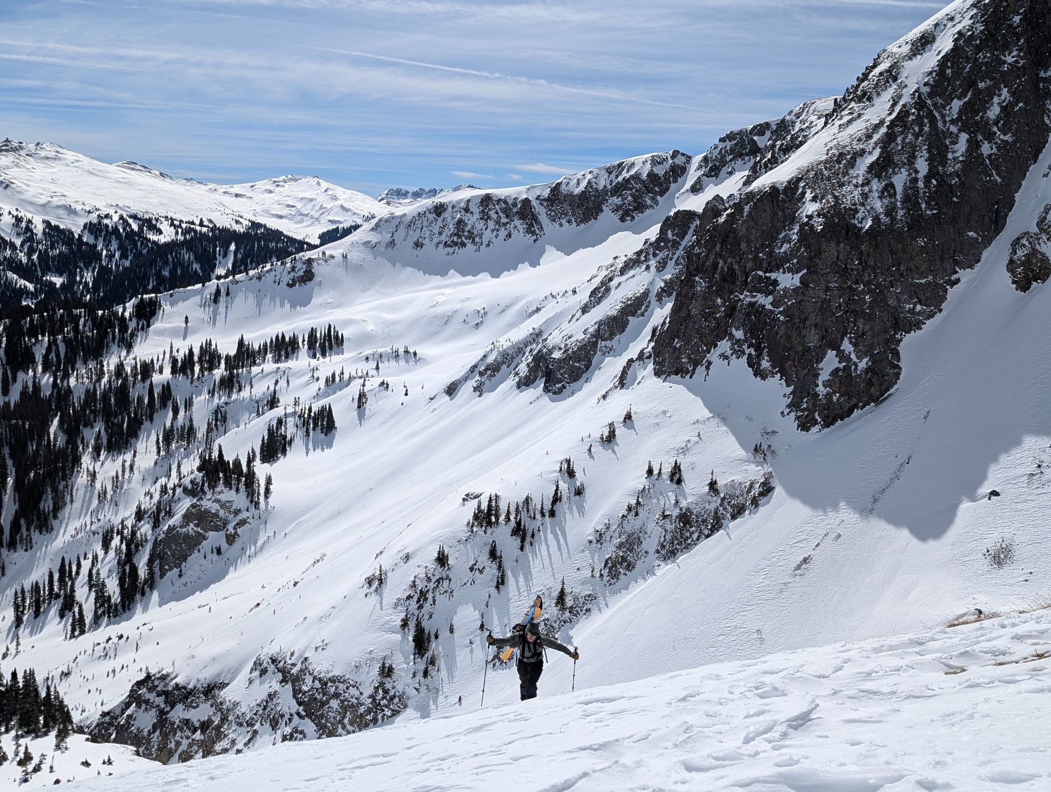 T7 southeast gully ski 06