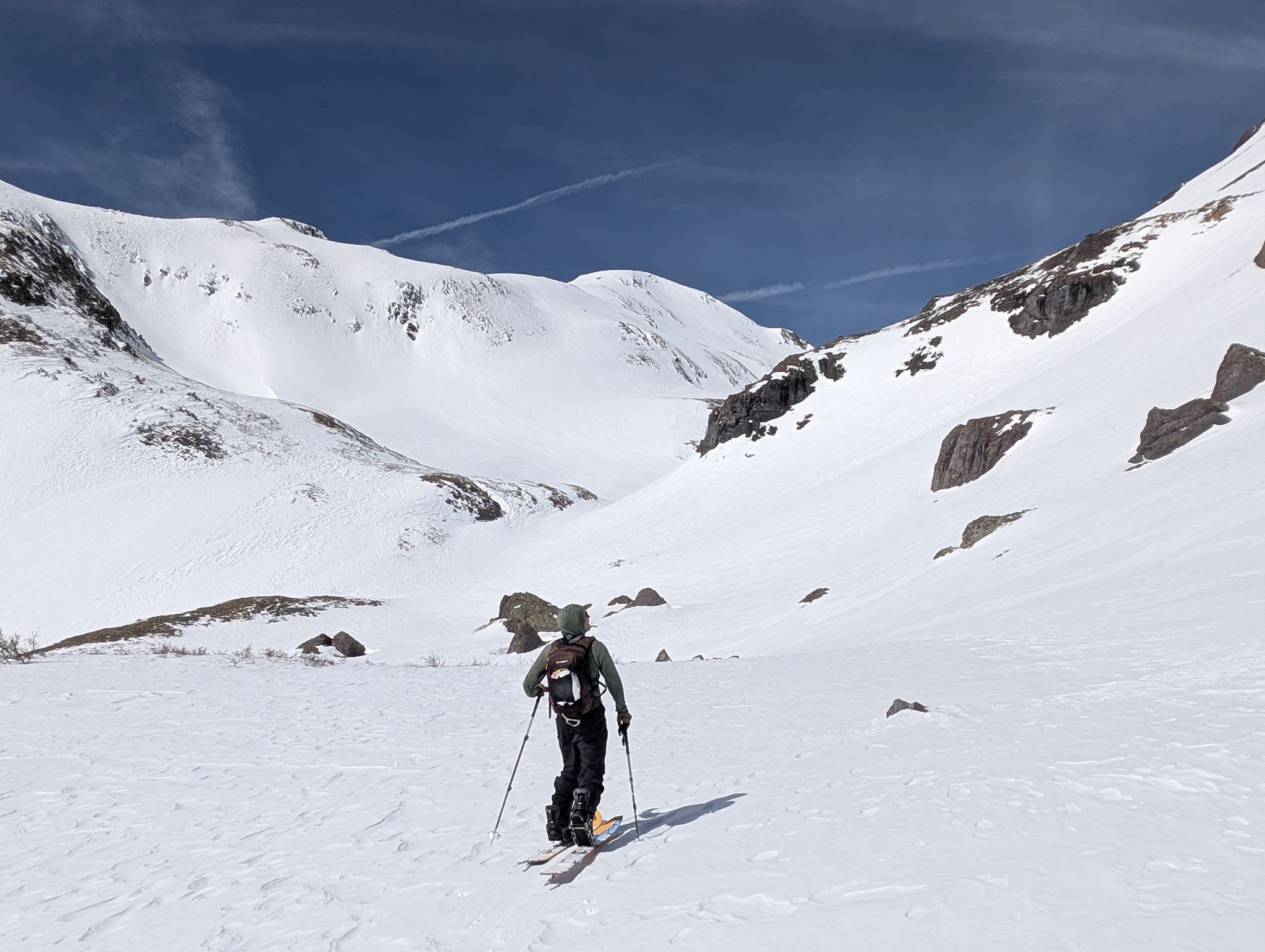 T7 southeast gully ski 09
