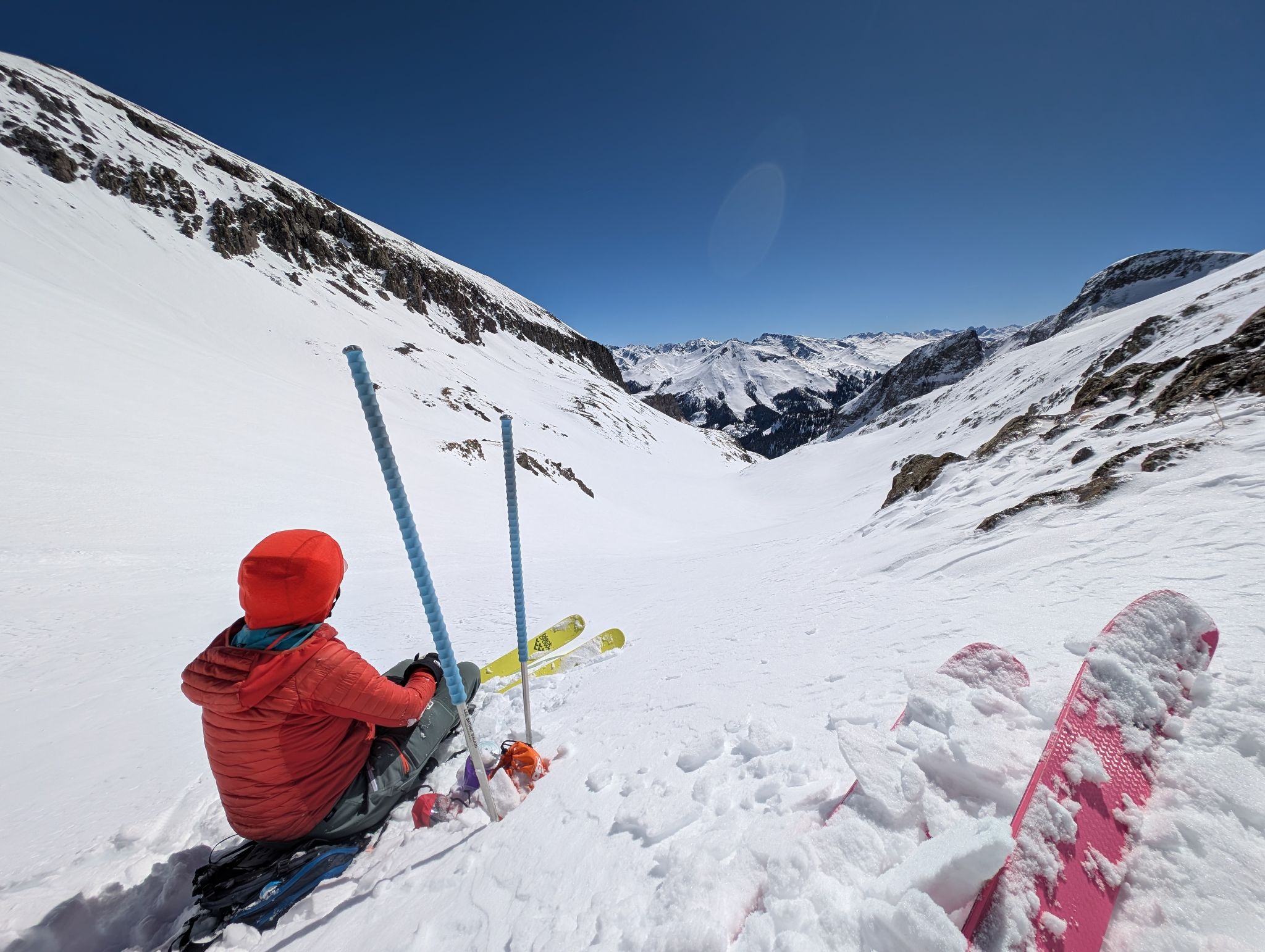 T7 southeast gully ski 20