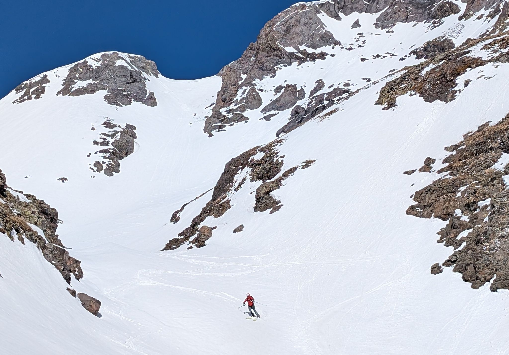 T7 southeast gully ski 25