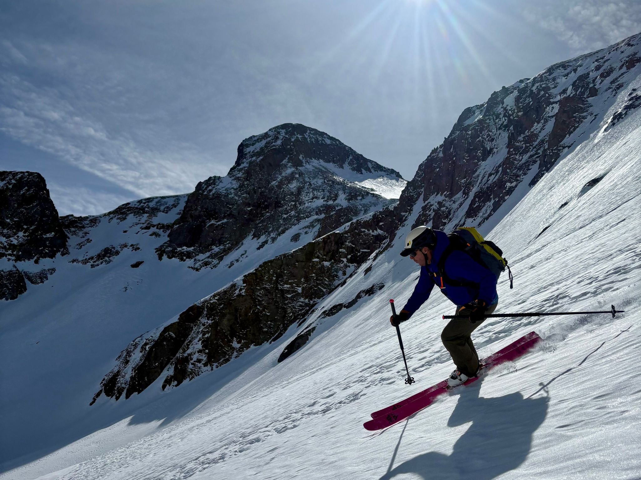 T7 southeast gully ski 28