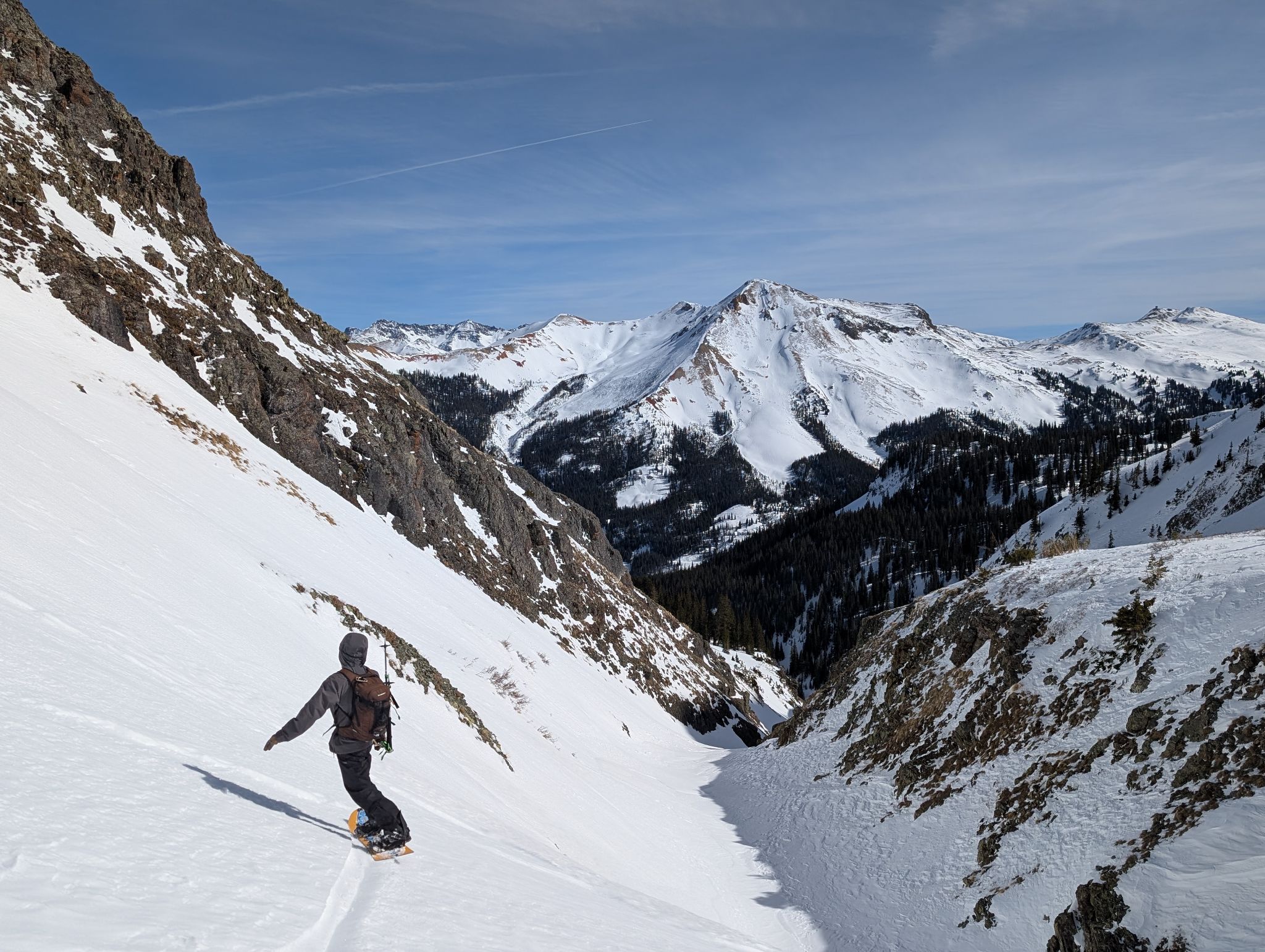 T7 southeast gully ski 30