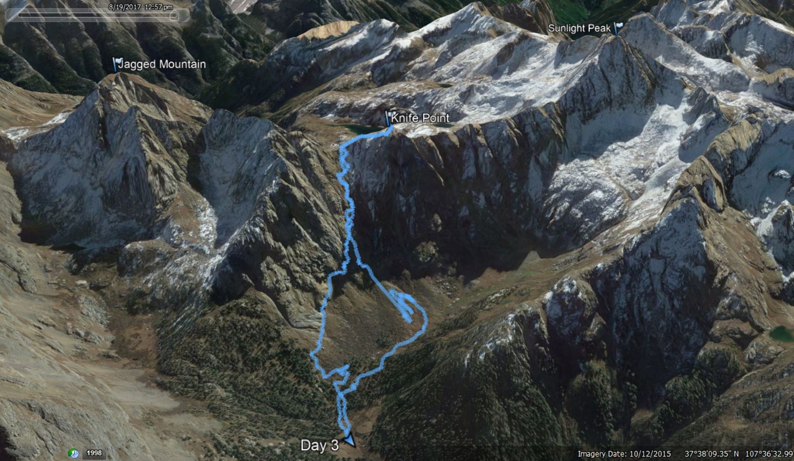 Jagged mountain 1 40c