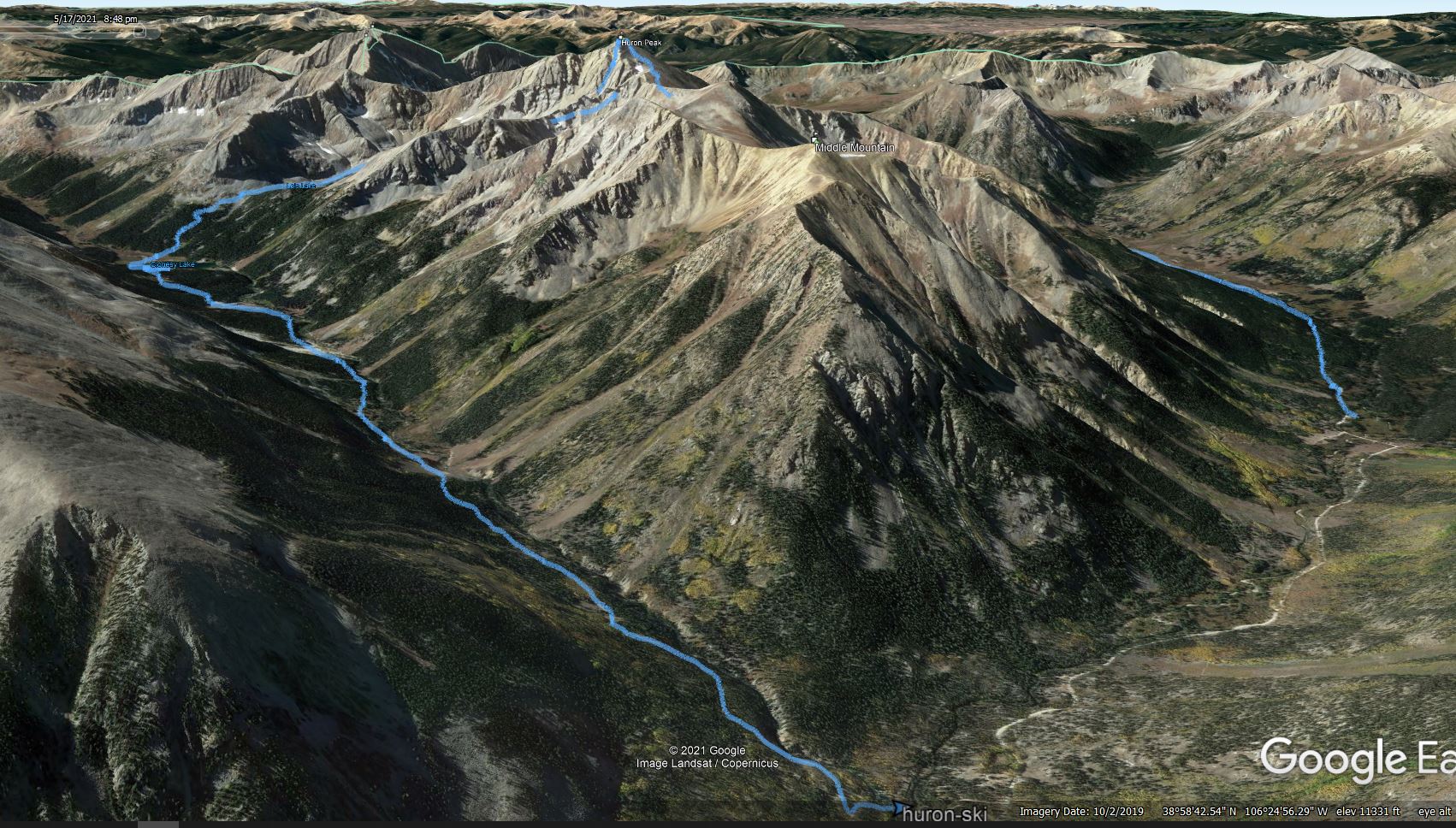 Huron east face ski 01