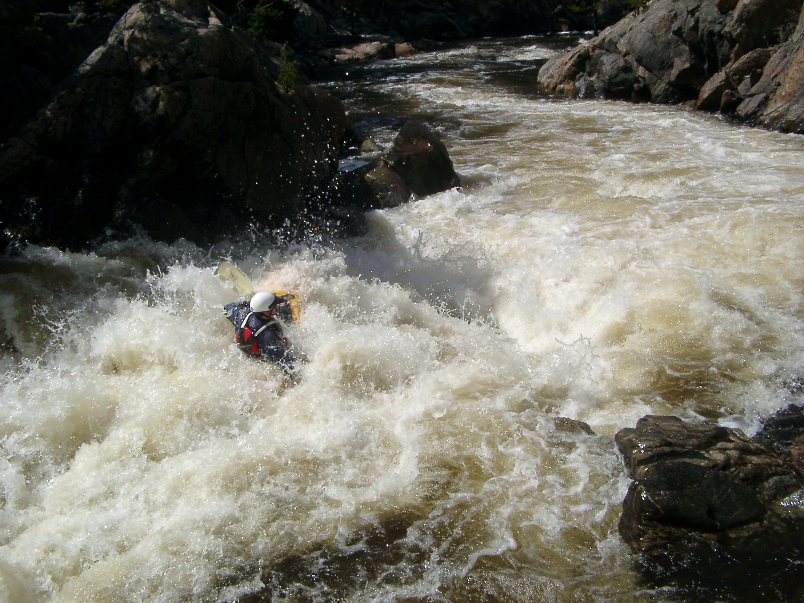 Spencer Hieghts Cache La Poudre Colorado Kayaking